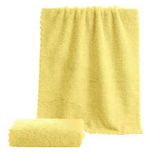 Polaire corail en microfibre 14 x 29,5 pouces, extra absorbante et douce, jaune