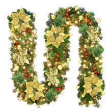 Guirlande de pin de Norfolk artificiel réaliste de 1,8 m (5,9 pi) pour table, cheminée, mur – Décoration de Noël intérieure/extérieure,