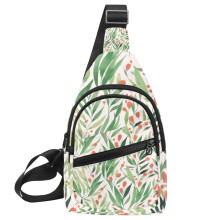 Kevätkukkainen crossbody-rintalaukku miehille ja naisille