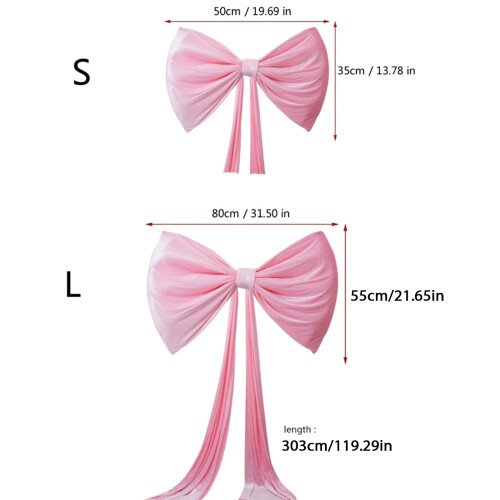 Red plush bow tie decoration for wedding and party backdrops 2