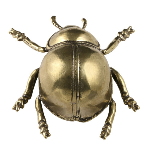 Bronze-Insektenfigur. Anspruchsvolle goldene