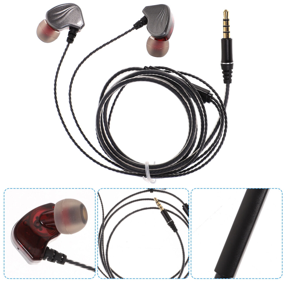 Bass Earbud In-Ear Headphones With Mic For Workout And Gym Black 9083649101384