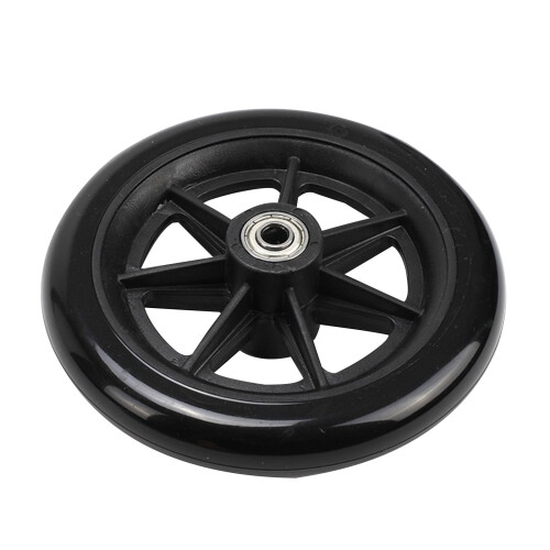 Roda dianteira de reposição para cadeira de rodas de 6/8 polegadas, com pneu resistente ao desgaste e fácil de instalar.