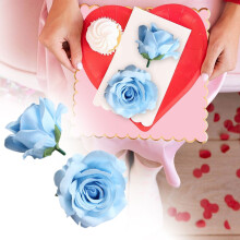 Fløyelsrosehoder for DIY-arrangementer, håndverk og bryllups-/hjemmedekor – realistiske myke stoffroseknopper, kompatible med blomsterhåndverk