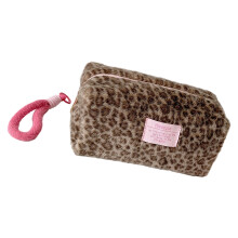 Waterdichte cosmetica-organizer van pluche met luipaardprint (1 stuk)