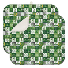 Tapis égouttoir à vaisselle vert Saint-Patrick et gnomes, 1 pièce, microfibre ultra absorbante 40 x 45 cm, antidérapant, pour la cuisine