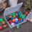 8 Pack Rectangle Clear Plastic Bead Storage Containers Box Drawer Organizers with Lid 6