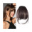 Breton sintetic maro, cu clips, 15 cm 1