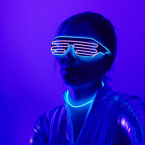 Φωτιζόμενα γυαλιά led για πάρτι, γυαλιά led για πάρτι ενηλίκων, Φωτεινά γυαλιά για 2