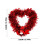 Glitter Red Heart Wreath Garland 1PC 2