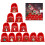 12 Sacolas de Presente de Natal de Pelúcia com Cordão 2