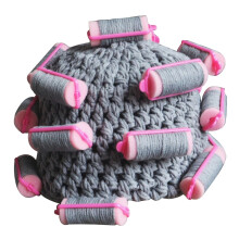 Funny Knit Curler Hat for Girls Fashion Hat Handcrochet Cosplay Costume Hat Novelty Pullover Hat Headwear