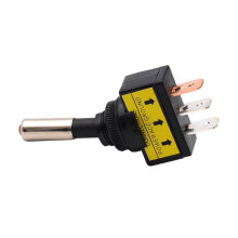 Kraftig vippströmbrytare för lampor, 12V/24V SPST On-Off vippströmbrytare med vattentät hölje, universal för bil-, båt-, husbils- och