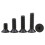 DIN7991 Black Oxide Countersunk Hex Socket Screws M4–M10 1