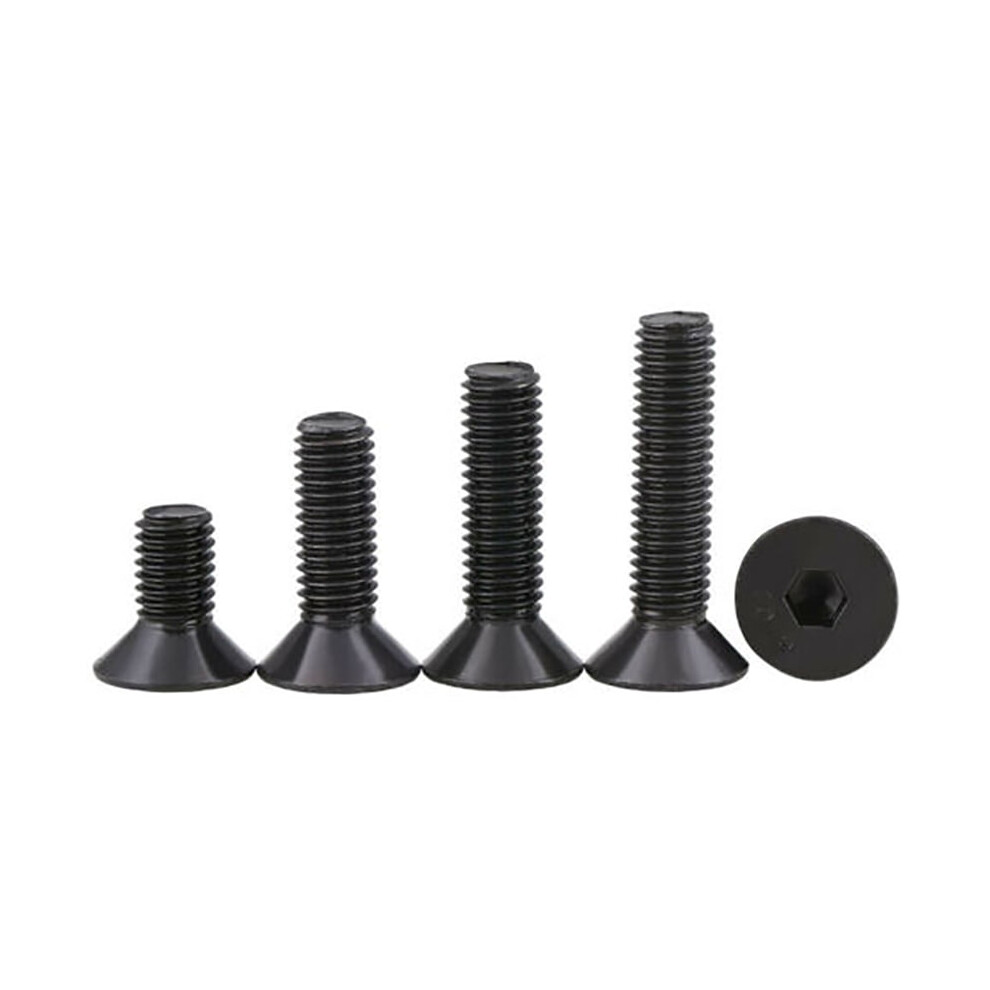 M4 M5 M6 M8 M10 Black Countersunk Head Hex Socket Screws Allen Bolts Din7991 High Tensile Grade 10.9 Carbon Steel 9402001196507