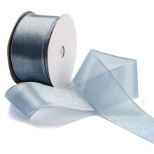 Ribín Poileistear 20 Slat le haghaidh Fillte Bronntanais Gorm Éadrom 1-1/2 orlach (38mm) 20.00 Slat (18.29m)/Rolla