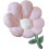Blomformad plyschkudde 62x65cm 1