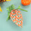 Easter carrot treat bags fabric drawstring 10 pcs 5