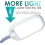 Επιτραπέζιο φωτιστικό LED HomeConcept, γκρι αμυγδάλου 12W 6400K 3