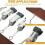 Gruccia in legno con 10 clip per pantaloni, calze e sciarpe 3