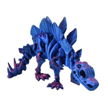 1 stuk 3D-geprint zwaard draak dinosaurus met beweegbare gewrichten, draaibaar en scharnierend, geschikt als bureauversiering voor volwassenen,