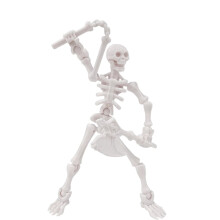 Bevægelig skeletfigur ornament PVC 4x13,5 cm