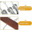 Gruccia in legno con 10 clip per pantaloni, calze e sciarpe 4