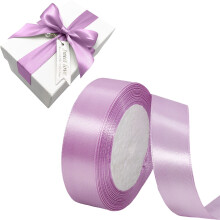 Ribín Satin Corcra 1" x 25 Slat – Ribín Fillte Bronntanais Lá Vailintín & Maisiúcháin DIY