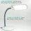 Επιτραπέζιο φωτιστικό LED HomeConcept – Φωτεινό, Πλήρους Φάσματος, Ρυθμιζόμενης 6
