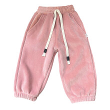 Pantalon d'hiver doublé thermique pour enfants (garçons et filles), jogging doux et chaud avec jambes longues, rose, 2-3 ans – Compatible avec
