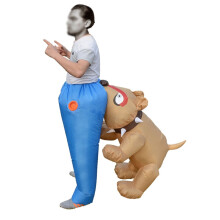 Disfraz de mordedura de perro de alta calidad, ideal para fiestas y como regalo.