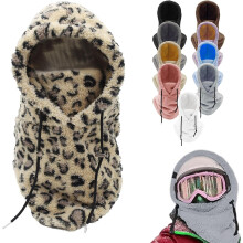 Lyžiarska maska Sherpa Hood pre ženy a ženy, vetruodolná zimná maska na tvár, fleecová pokrývka hlavy, čiapka, šatka