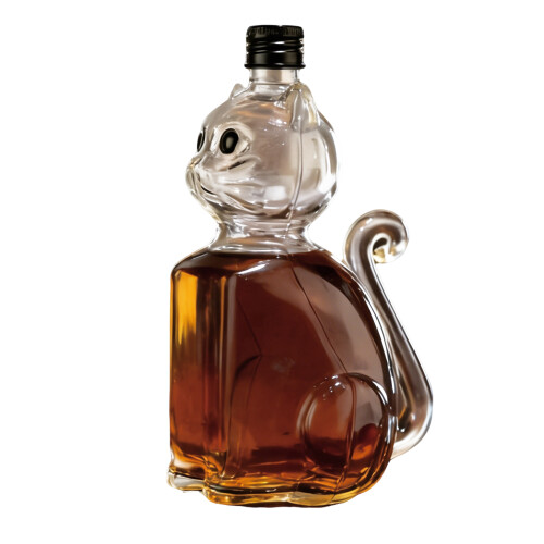 Artistic Cats Shape High Borosilicate Glass Whiskeys Decanter