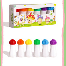 Marcadores de puntos nuevos de 2025, marcadores de bingo lavables de 6 colores para artes y manualidades – Compatibles con el uso en aulas de