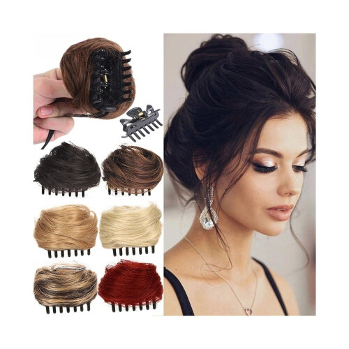 Μίνι Space Bun με κλιπ σε κότσο, extension μαλλιών με αυτιά γάτας και ντόνατ chignon