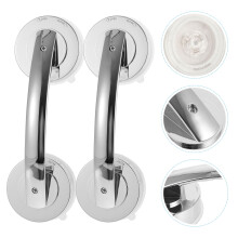 Maniglioni di sicurezza KALLORY per bagno, 2 pezzi, argento, maniglia per porta per anziani, plastica ABS, 7,7 x 2,4 pollici