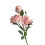 Kunstig orange rosestilk 61 cm med 3 blomster 4