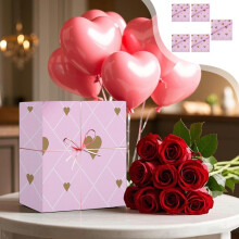 Lot de 5 feuilles de papier cadeau rose élégant, idéal pour emballer livres, bouquets et cadeaux pour occasions spéciales. Parfait pour les