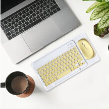 Compact Bluetooth-toetsenbord en -muiscombinatie - Draadloos, oplaadbaar, draagbaar voor telefoons en tablets - 40 uur batterijduur, 10 meter bereik,