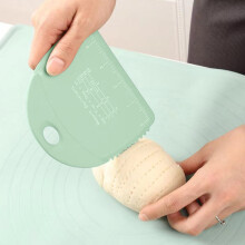 Household Dough Scraper, Silicone Baking Tool, Food Grade Kneading Pad, for Baking, Cooking, and Pastry Making, Green, by FAJHHA