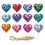 Heart Hanging Ornament Romantic Red 1 Piece 2