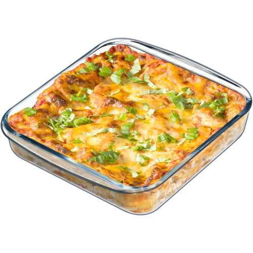 Γυάλινο ταψί KitchenKey Square 1.7QT