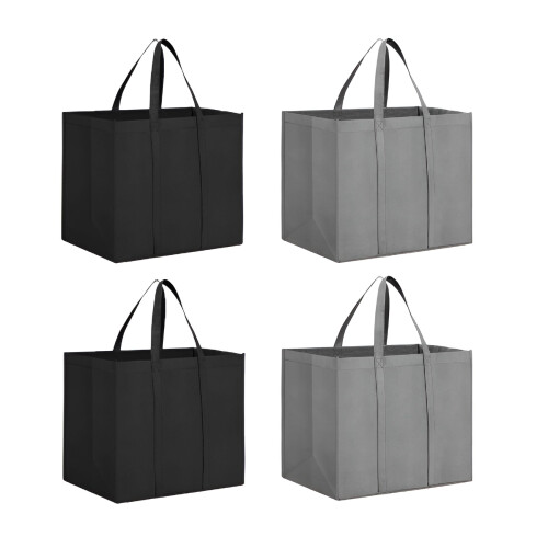 GASTROPOD Επαναχρησιμοποιούμενες τσάντες παντοπωλείου, 4 τεμάχια, πτυσσόμενες