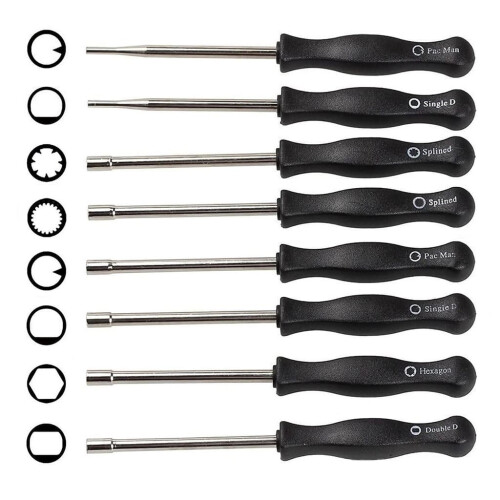 8 different carburetor screwdriver tool sets