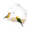 Transparent Window Bird Feeder Cage Style Wall Mounted 2