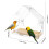 Transparent Window Bird Feeder Cage Style Wall Mounted 3