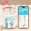 Mini thermische stickerprinter met 1 rol papier 7