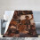 Couverture polaire en microfibre noire 101,6 x 76,2 cm 3