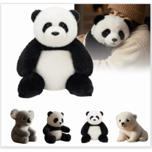 Realistyczna pluszowa panda zapewniająca wsparcie emocjonalne – pluszowa Pandy AI, ultramiękkie futerko, 13,78 cala, kompatybilna z Pandy