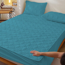 Yoloke Extra Deep Pocket Fitted Sheet – Soft, Breathable, Non-Slip, Non-Pilling Cotton Quilted Bed Sheet